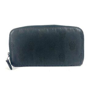 CHROME HEARTS logo Zip Around Long Wallet Long Wallet Nylon Black